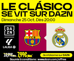 Publicité (exemple : MPU 1 x ART DAZN x LIGA 25/10)